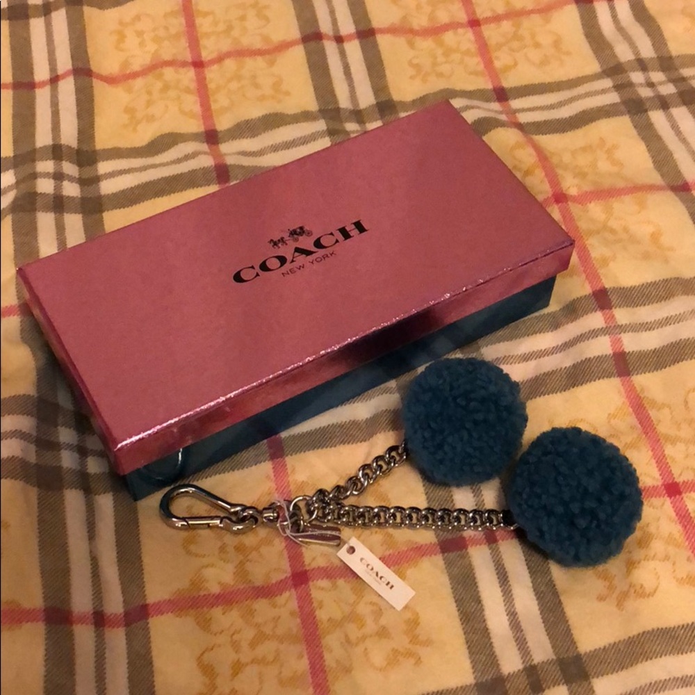 Coach Pom Pom Keychain